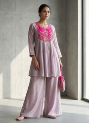 Premium Kurti Palazzo Set with Handwork & Latkans 1