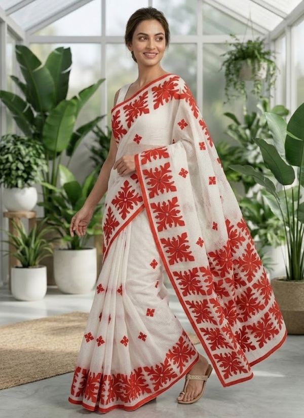 Kota Applique Saree