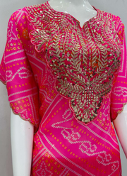 Faux Georgette Kaftan Sharara Set 5
