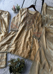 Fendy Gharara Suit with Sequins Embroidery + Dupatta 6
