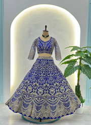 Butterfly Net Lehenga Choli with Sequin Embroidery 6