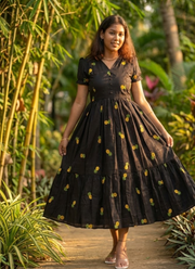 Premium Mull Cotton Anarkali Gown with Heart Embroidery Elegance 7