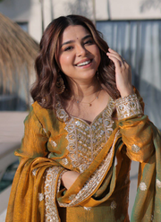 Fendi Chiffon Sharara Set with Dupatta 2