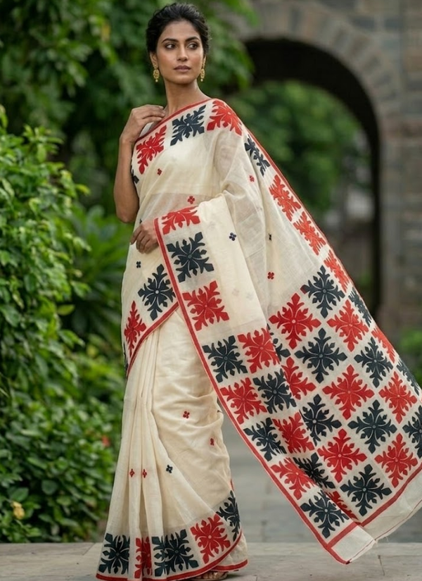 Kota Applique Saree