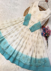 Premium Designer Crunchy Silver Gown – Pipe Sequins Embroidery Work 3