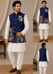Men’s Malai Satin Koti Set 6