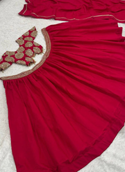 Roman Silk Lehenga Choli with Sequin Dupatta 6