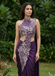 Star Georgette Saree, Modern Indian Outfit Australia 5