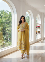 Pakistani Chinon Silk Salwar Suit with Mirror & Cut Work 2