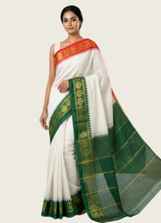 Kota Gadwal Handloom Saree with Blouse 8