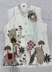 Premium Indian Men’s Koti Set | Malai Satin Ethnic Fashion Online Australia 8