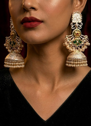 Silver Polished Panchi Fusion Earrings 4