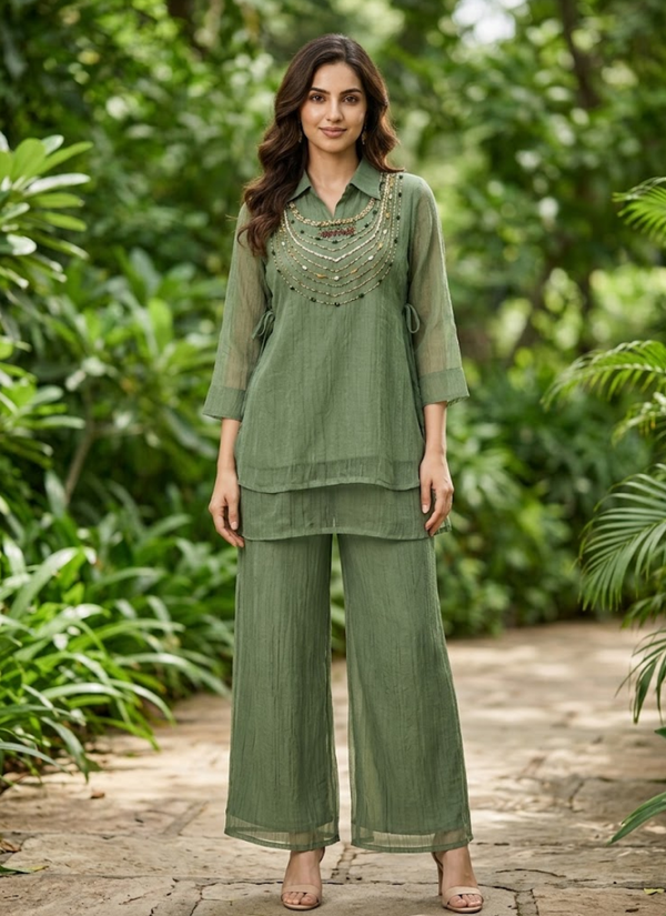 Premium Tissue Co-ord Outfit | Indian Celebration Wear for Women Australia