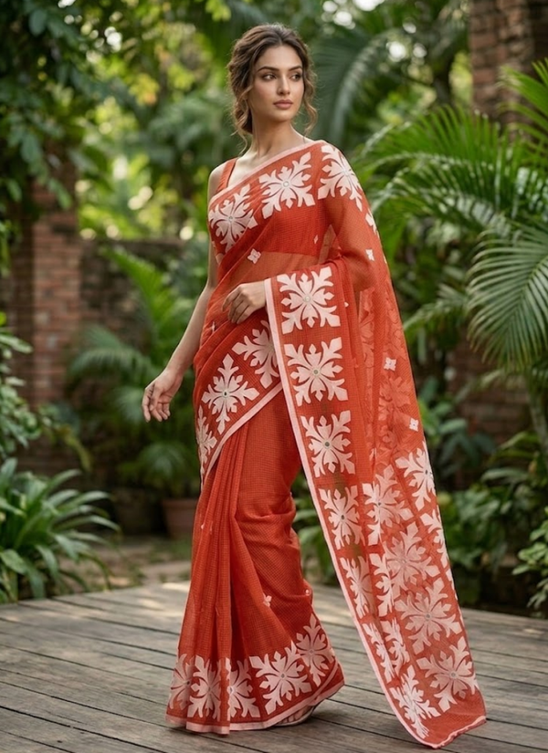 Kota Applique Saree