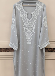 Mul Chanderi Chikankari Suit Set 2