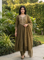 Mul Chanderi Kurta Set 5