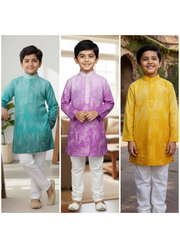 Kids Cotton Kurta Pyjama – Festive & Wedding Wear 3