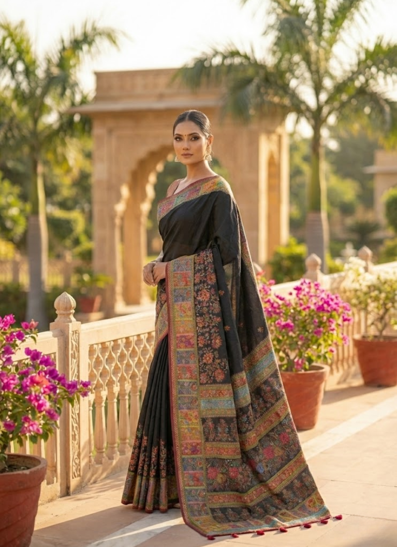 Pure Kani Silk Saree – Silk Mark Certified