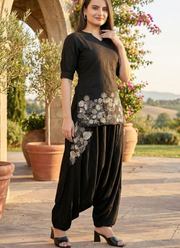Black Co-Ord Set with Embroidery 4