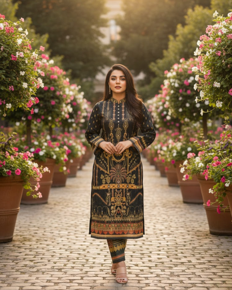 Light Purple Chinon Silk Salwar Suit – Pearl & Pipe Work