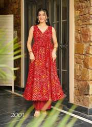 Heavy Rayon Anarkali Gown with Digital Print & 3.5m Flair 6
