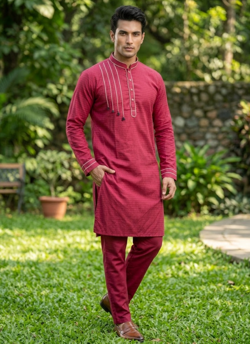 Men’s Kurta Pajama Set – Pure Cotton by Galaxy Australia