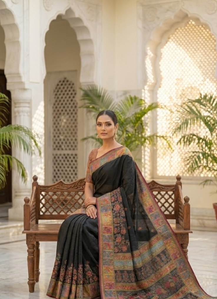 Pure Kani Silk Saree – Silk Mark Certified