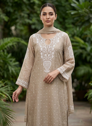 Mul Chanderi Chikankari Suit Set 10