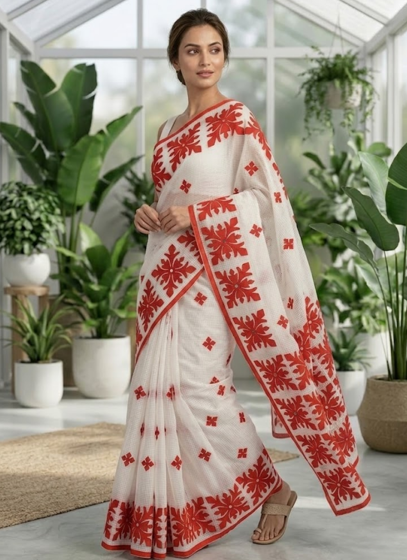 Kota Applique Saree - View 6