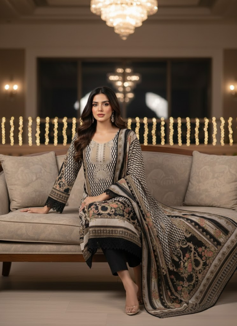 Georgette Salwar Suit – Elegant Straight Cut