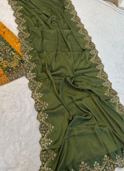 Roman Satin Silk Lehenga 5