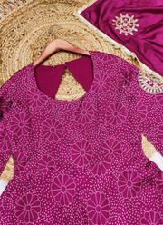 Chinon Silk Anarkali Suit with Elegant Embroidery Detailing 7