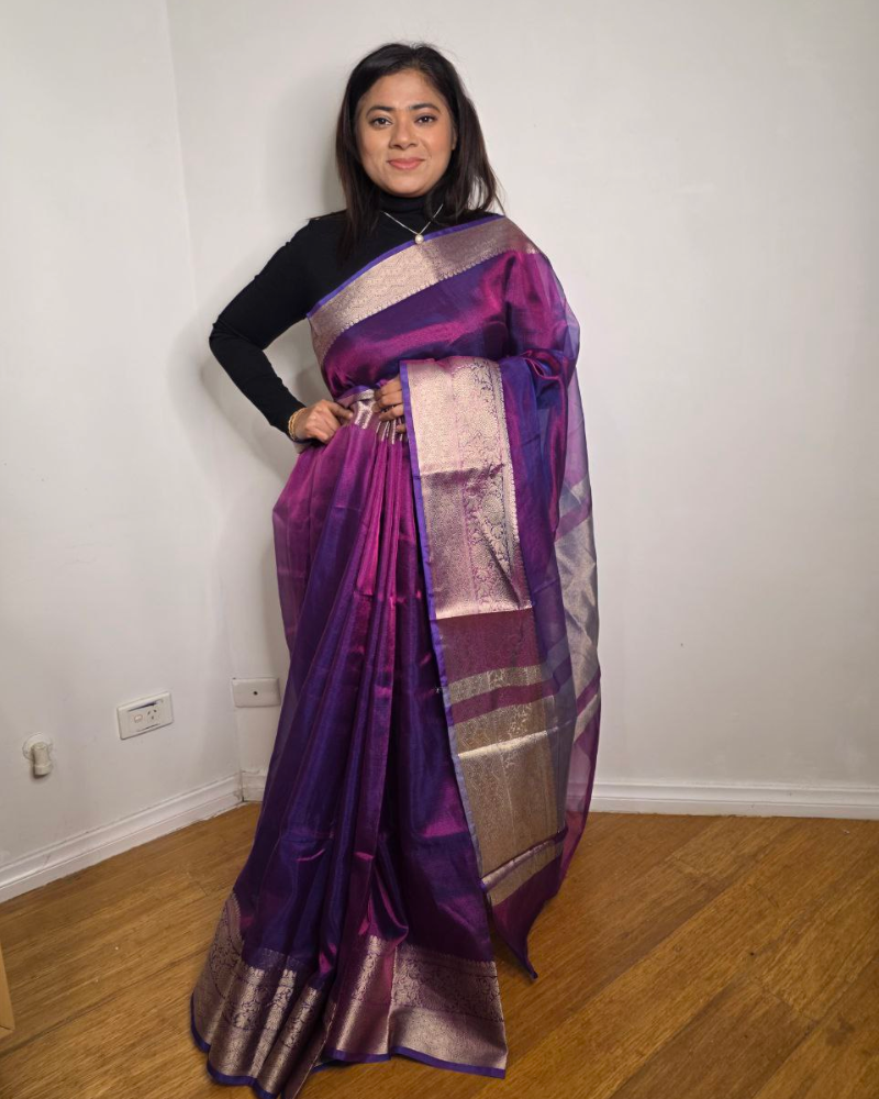 Tissue Banarasi Saree – Elegant Handwoven Tradition