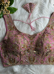Heavy Velvet Partywear Blouse with Front Open Style 11