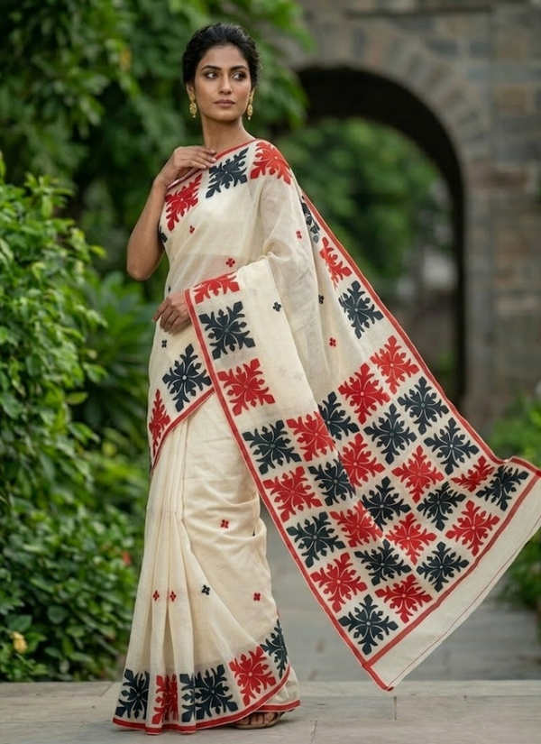Kota Applique Saree