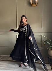 Fox Georgette Anarkali Set with Fancy Dupatta 6