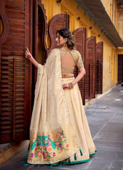 Shimmer Paithani Zari Lehenga Choli Set 7