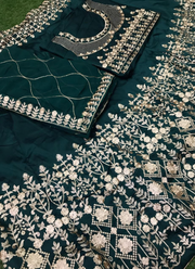Tapeta Silk Lehenga Choli with Zari Embroidery + Faux Georgette Dupatta 7