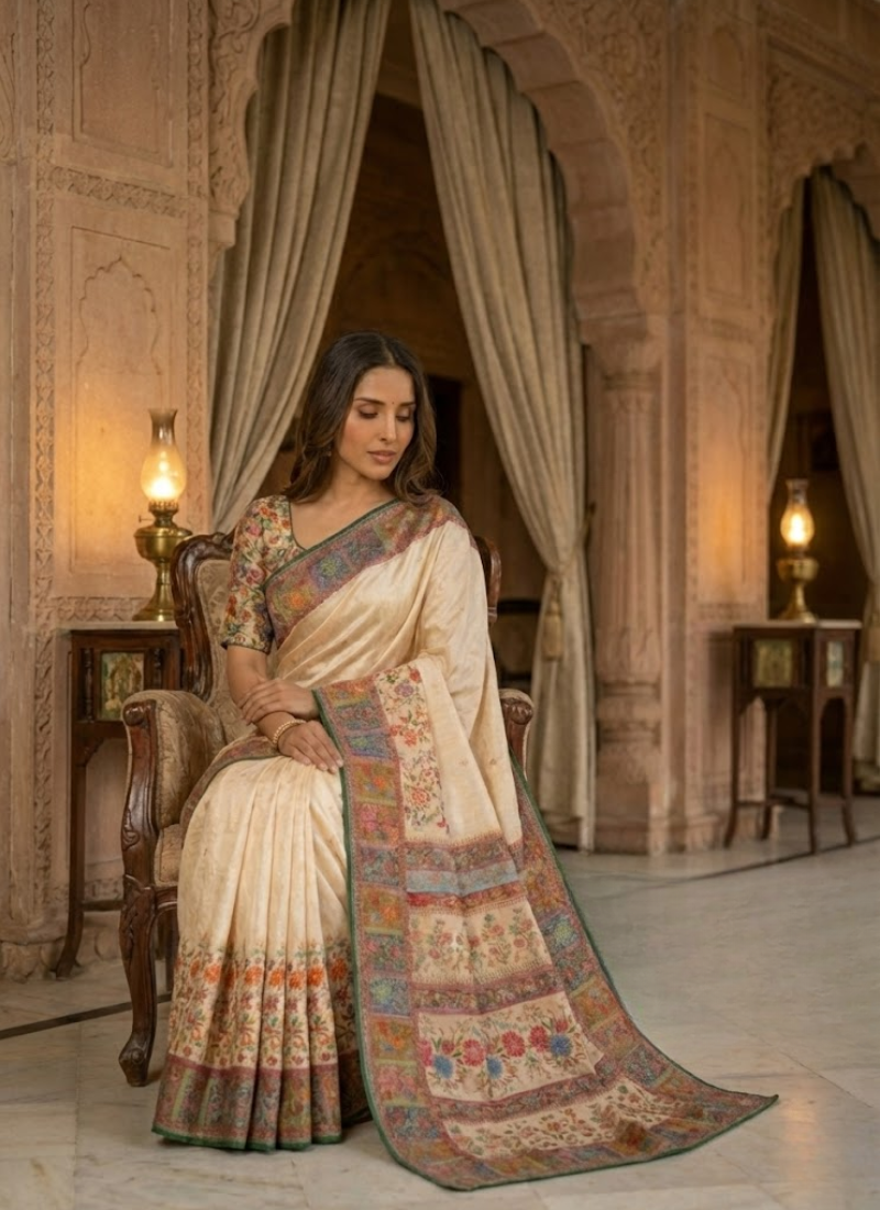 Pure Kani Silk Saree – Silk Mark Certified