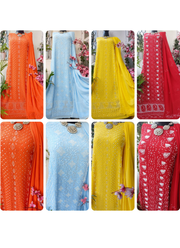 Pearl Chikankari Viscose Suit Set 3