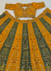 Roman Satin Silk Lehenga 9