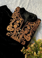 Velvet Embroidered Co‑Ord Set for Women (Kurti + Palazzo) 8