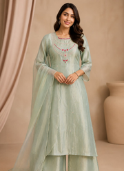 Salsa Tissue Kurta Pant Dupatta Set | Indian Women's Traditional Fashion Online Australia 11