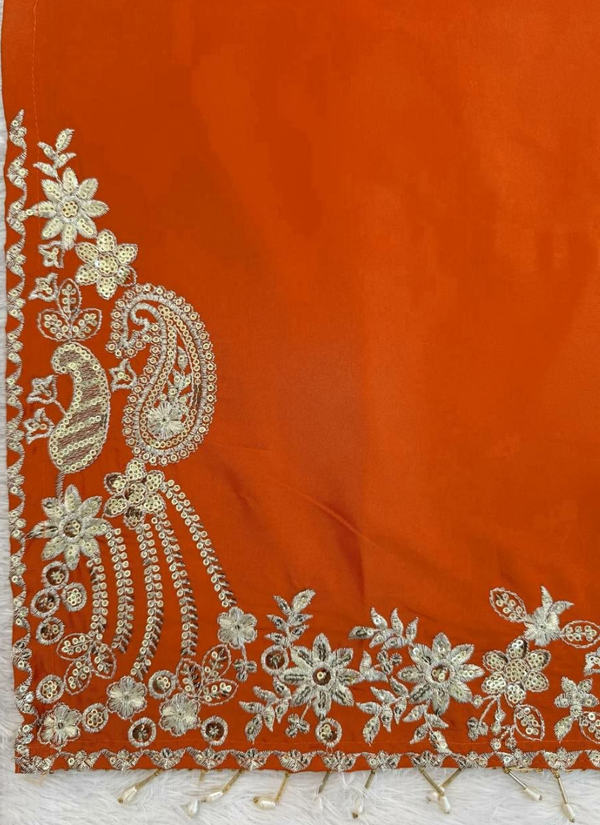 Crepe Sharara Set with Embroidered Dupatta