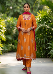 Designer Benaras Mul Chanderi Kurta Set | Indian Women's Fashion Australia 9