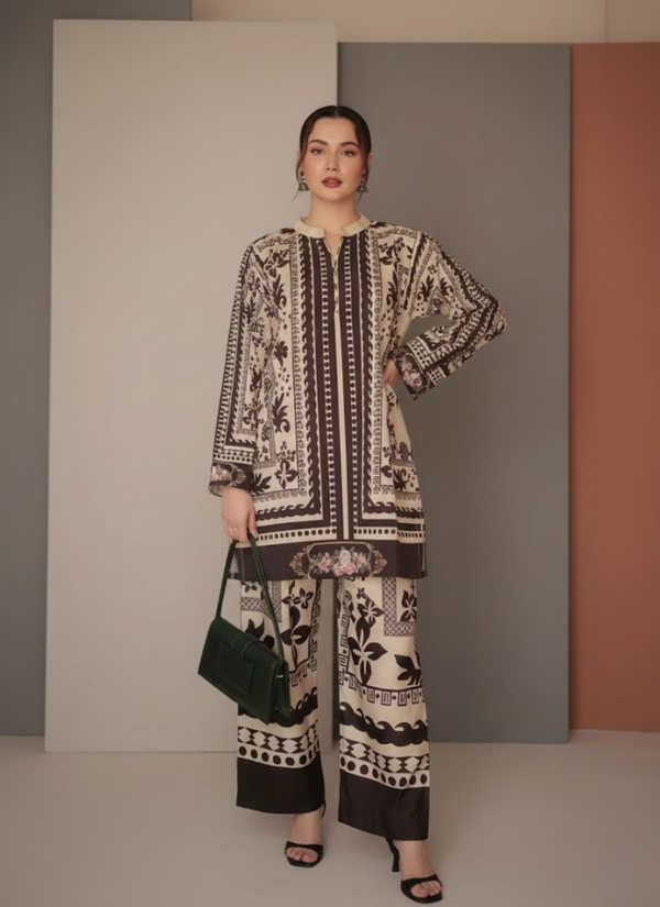 Pure Natural Crepe Top & Plazzo Set with Digital Print