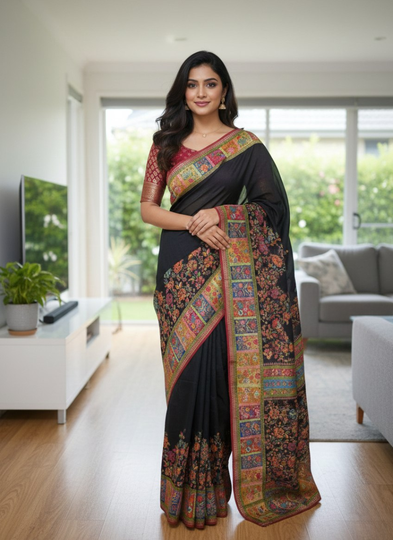 Pure Kani Silk Saree – Silk Mark Certified