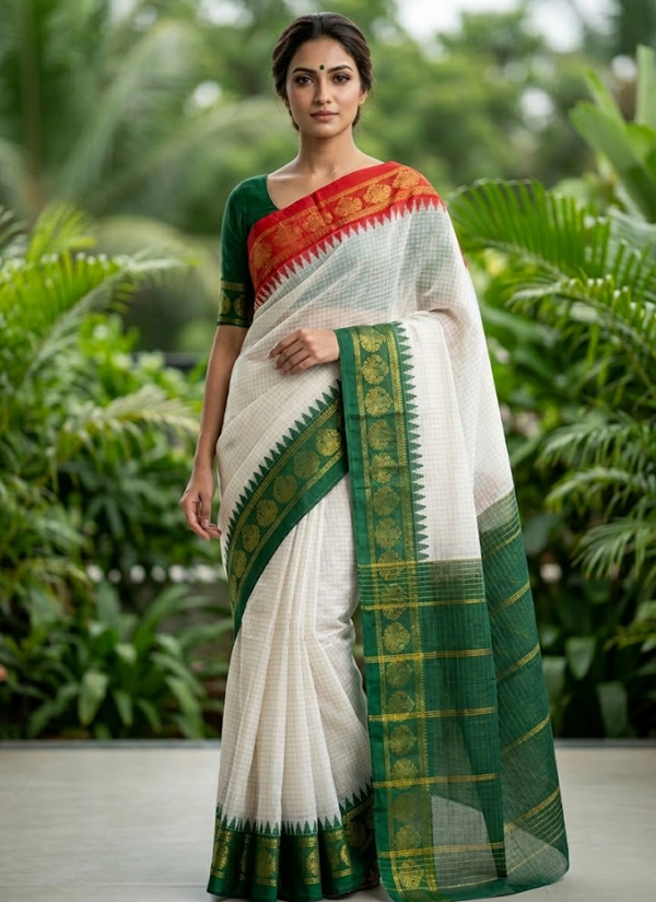 Kota Gadwal Handloom Saree with Blouse