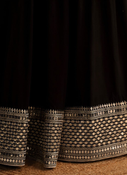 Georgette Lehenga Set – Zari & Sequins Embroidery with Blouse & Dupatta 8