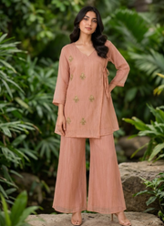 Premium Indian Tissue Co-ord Set | Designer Fusion Outfit Online Australia 1